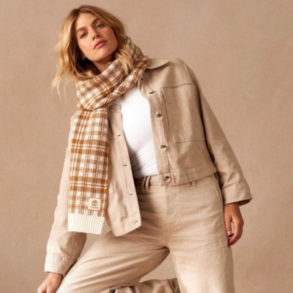 Timberland women's plaid scarf